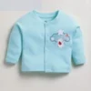 baby essentials set sky blue top pajama bib mittens booties cap wash cloth mama's care