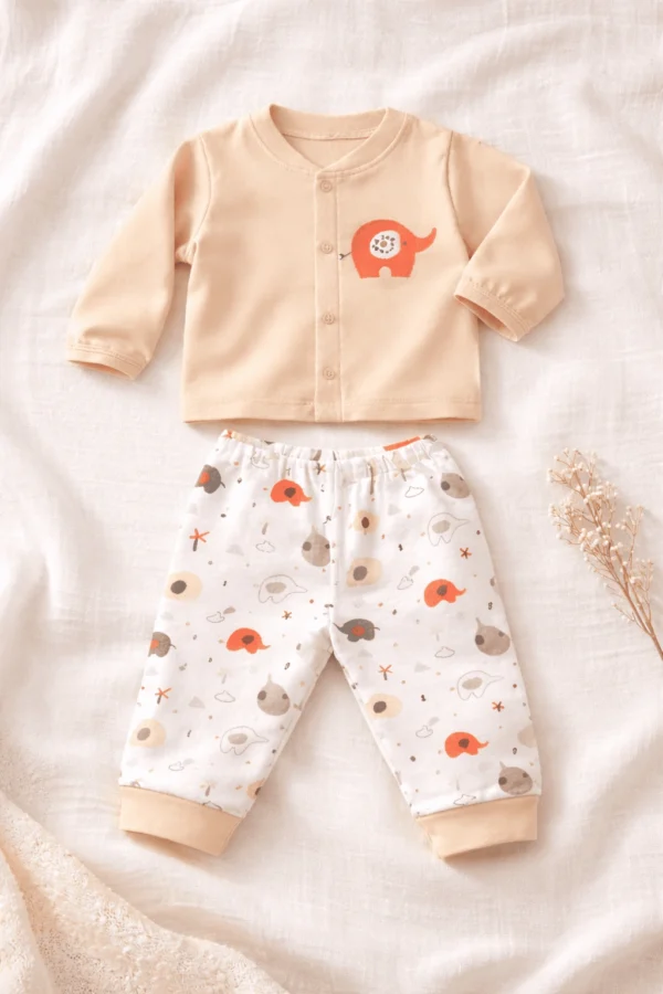 newborn baby hamper hello lil one peach gift ready packaging azo-free cotton 0-6 months mama's care india